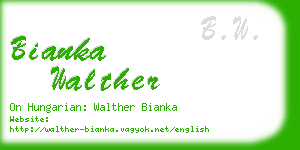 bianka walther business card